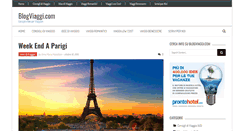 Desktop Screenshot of blogviaggi.com